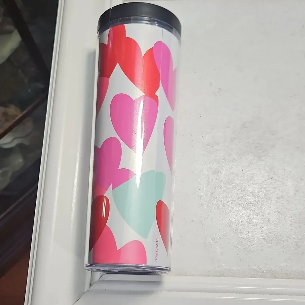 Starbucks 2013 Valentine's Heart Pattern 16 Oz. Tumbler
